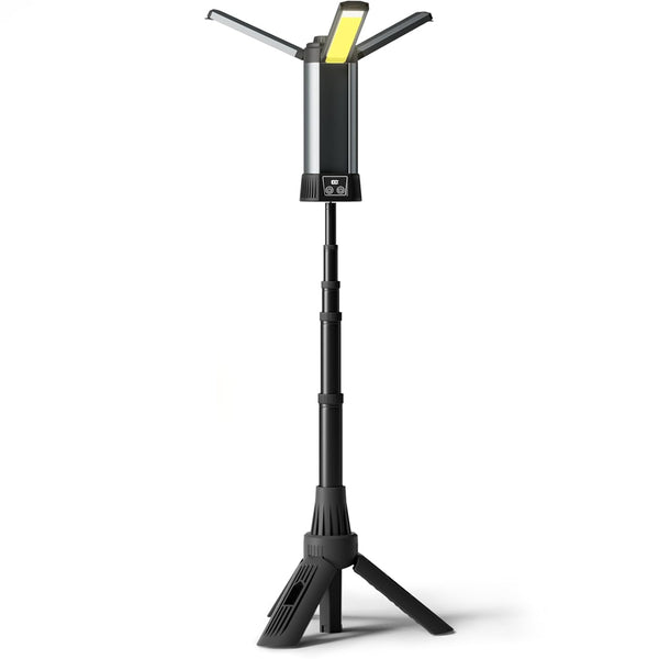 2000-Lumen Rechargeable LED Work Light with Adjustable Stand