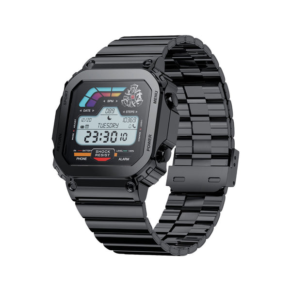 Porodo Nomad Smartwatch - Retro Style [Black]