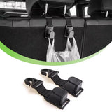 Green Lion Car Headrest Belt Hook Organizer - 5KG Capacity (2 Pieces)