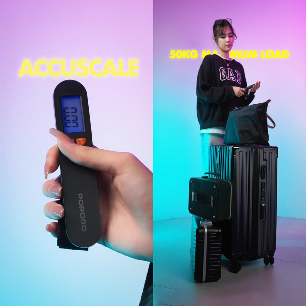 Porodo Lifestyle Accuscale High-Precision Luggage Scale