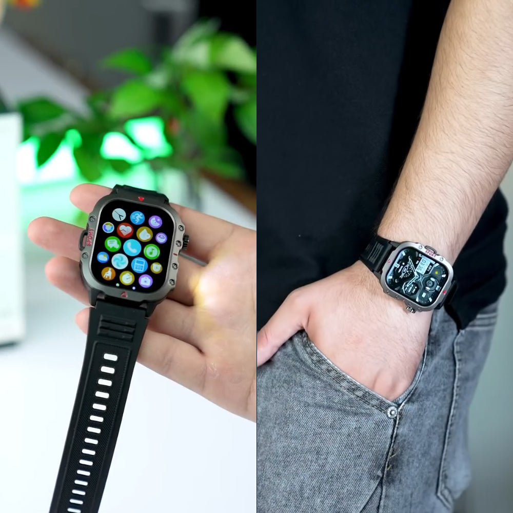 Green Lion Gravix Multi-Sport Rugged Waterproof Smartwatch – Voice & Calls