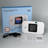 Portable Pocket WiFi Router with LCD Screen – Connects Up to 10 Devices
