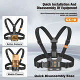 Plokama Adjustable Chest Strap Camera Mount for Stable First-Person Shots