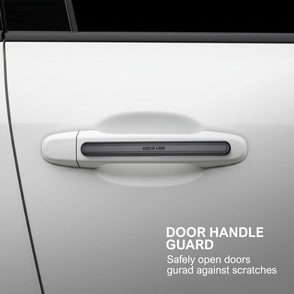 Green Lion 4-Strips Car Door & Mirror Guard – Waterproof, Adhesive, Universal Fit