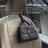 Green Lion Car Headrest Belt Hook Organizer - 5KG Capacity (2 Pieces)