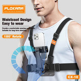 Plokama Adjustable Chest Strap Camera Mount for Stable First-Person Shots