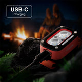 Porodo Wave Sensor Rechargeable LED Headlamp, Adjustable Angle & 5 Lighting Modes