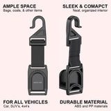 Green Lion Car Headrest Belt Hook Organizer - 5KG Capacity (2 Pieces)