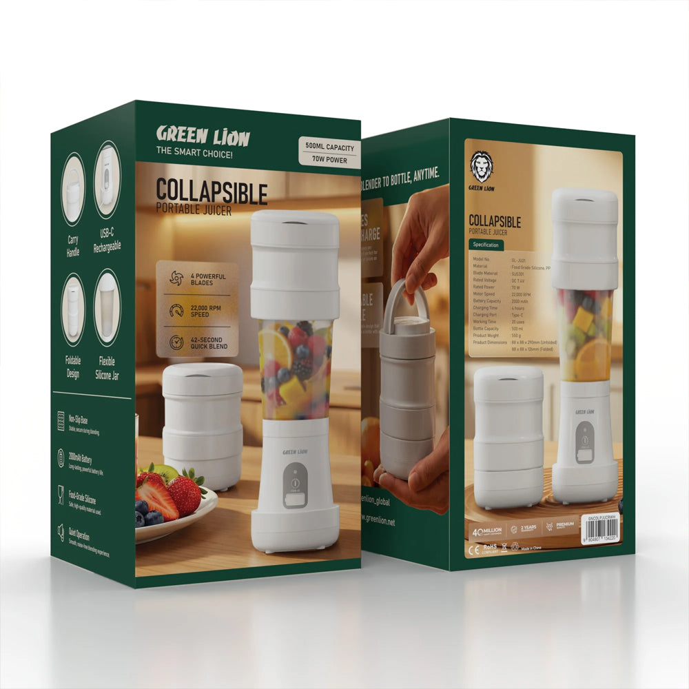 Green Lion Collapsible Portable Juicer 500ML